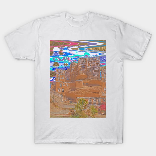 Yemen Sanaa City V1 T-Shirt by walil designer